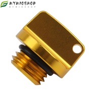 MIOSHOP Motorcycle Oil Cap, CNC Aluminum Oil Plug, Crankcase-Cap Universal Engine Screw-On Engine Oi