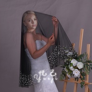 Yueji Halloween Black Veil Demon Bridal Veil Dead Gothic Hairless Comb Black Veil YJV228WJG