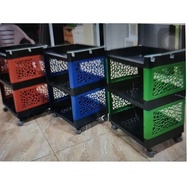 SH_27 Yoyo Rack / 3 Tier Plastic Rack With Wheels / 3 Tier Rack / 3 Tier Rack / Multipurpose 3 Tier 