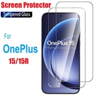 2Pcs Tempered Glass Screen Protector For OnePlus 15 15R Fingerprint Unlock Phone Screen Protective F