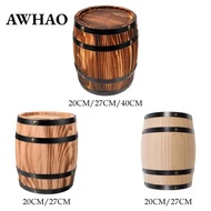 AWHAO Oak Wine Barrel, Large Capacity, Retro, Accessories Whiskey Bucket - Dispenser Wine for Drinks