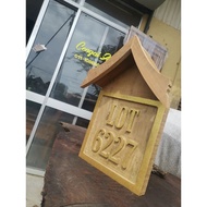 signboard Kayu Ukir Alamat Cengal Custom Design Rumah Melayu Terengganu