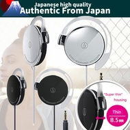 Audio Technica Ear Fit Headphones Clip On Silver Black Lightweight Portable ATH-EQ300M SV Japan