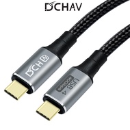 DCHAV USB 4 Cable USB C to USB C 8K HD Display Video 40 Gbps Data Transfer 100W Fast Charging Cord USB4 Type C to Type C For 5A Nylon Braided Wire for Monitor Laptop Docking Hub Ph