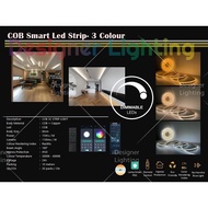Designer Lighting [Smart LAMPRO Led Strip COB] 3 Colour Dimmable Led Strip COB Smart Led Strip (WD-2