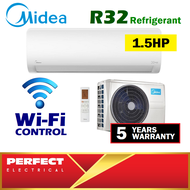 Midea MSXD-12CRN8 1.5HP Xtreme Cool R32 Non-Inverter Air Conditioner / Aircond / Air Cond/Midea MSXD-09CRN8 1HP Xtreme Cool R32 1.0HP Non-Inverter Air Conditioner