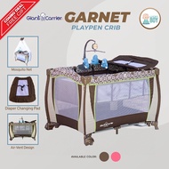 Giant Carrier Playpen Garnet Pack & Carry Crib for Baby Brown