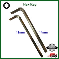 Hexagon L-Style Allen Wrenches Allen Key CR-V Chrome Vanadium 12mm 14mm