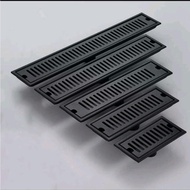 Floor drain garis kotak hitam panjang / floor drain panjang