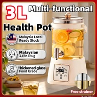 【Ready Stock】3L Health Pot Electric Kettle 304 Stainless Steel Filter Screen 24H Portable Thermostat