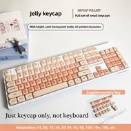 โปรไฟล์ MOA PBT Doubleshot Jelly Keycap - ชุดน่ารักโปร่งใสสำหรับคีย์บอร์ดเครื่องกล MX