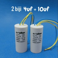2 Biji 4uf+10uf Washing Machine Capacitor kapasitor mesin basuh 4uf + 10uf
