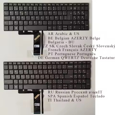 AR Belgian BU Czech French GR Portuguese Russian Spanish TI Keyboard for Lenovo ideapad S145-15API S