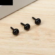 QQMALL 100Pcs Plastic Craft Doll Eyes, Eyes Crafts Plastic Black Plastic Safety Thread Eyes, Stuffed