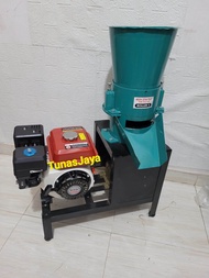 Mesin Cetak Pelet Ikan pakan Ternak 2Roller +Mesin Penggerak GX270
