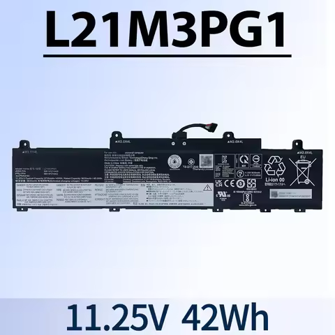 L21M3PG1 Laptop Battery 42Wh 3-Cell Compatible for Lenovo ThinkPad L14 Gen 3 / ThinkPad L15 Gen 3 Se