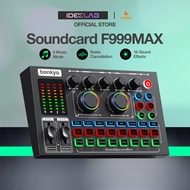 IDEELAB&Bnkyo F999MAX sound card live broadcast equipment full set Bluetooth live sound card F999 so