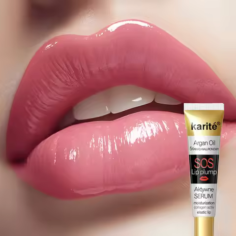 Moroccan Argan Oil Lip Plumping Essence - Moisturizing and Nourishing Lip Balm, Suitable for All Ski