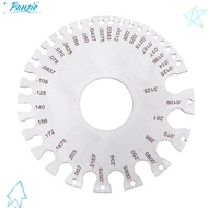 PANSIE Round Wire Gauge, Non-Ferrous Metal Gauge Stainless Steel Thickness Gauge, Metric and Imperia