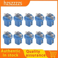 【hzszzzzs】10Pcs LED Bulb Meter Dash B8-5D T5 Lamp with Holder Blue Tuning Auto Car Light
