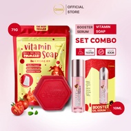 OHANA Skincare Set Booster Oil Serum (10ml) + Vitamin Soap For Dry Skin, Sensitive Skin, Whitening &