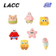 crocs jibbitz crocs charm Lacc Hole Shoes Accessories Cartoon SpongeBob SquarePants Shoe Buckle Shoe