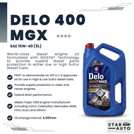 CALTEX DELO 400 MGX SAE 15W-40 (5L) DIESEL ENGINE OIL - Minyak Hitam Diesel