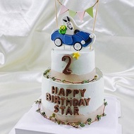 包姆凱羅 生日蛋糕 客製蛋糕 滿周歲 翻糖 卡通 造型 4+6吋 面交