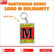 GANTUNGAN M University Logo Keychain - Eay Advertising