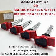 4PCS For Audi A4 A5 A6 A7 A8 Q5 Q7 R8 06D905115A Ignition Coil 06E905115 06D905115C 06D905115D 06D90