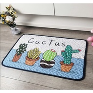 Cotton doormat, quilt style kitchen rug