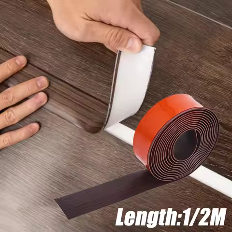 1pc 1m/2m Self-adhesive Floor Cover Strips Carpet Edge Trim Strip Floor Transition Door Threshold Ga