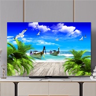 New Style tapestry TV Dust Cover Elastic Hanging TV Cover Cloth remote control Computer cover32 37inch 43inch 47inch 50inch 55inch 60inch 65inch 70inch 75inch 80inch smart tv Scenic picture12162