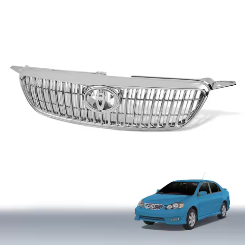 Front Bumper Grill Hood Chrome Grille Fit for 2003-2008 Toyota Corolla Altis Jdm 53100-02020 5310002