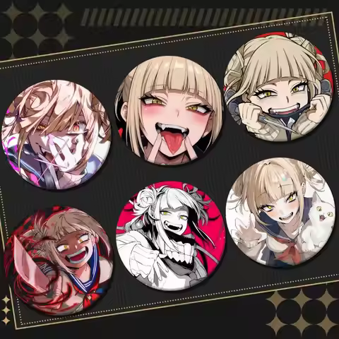 Toga Himiko Anime My Hero Academia Round Laser Brooch Clothes Lapelnd