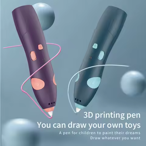 DIY 3D Pen Low Temperature Wireless 3D Printing Pen Digital Display Rechargeable 3D Drawing Pen For 