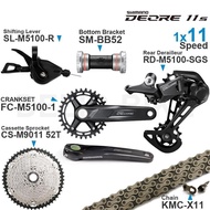 Shimano Deore M5100 11speed Groupset Shifter Rear Derailleur Crankset Bottom And Bracket Cassette 11