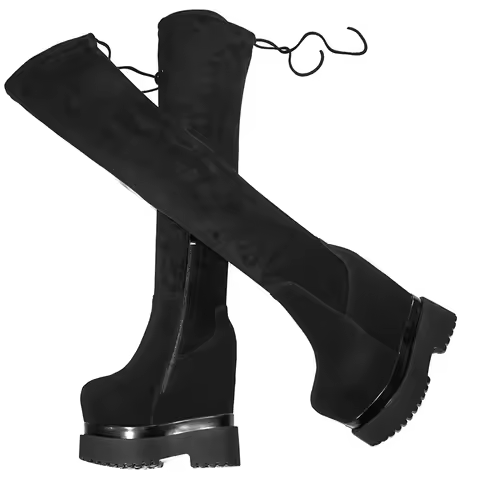 High Heel Pumps Plus Size 9 Shoes Women Size 40 41 Genuine Leather Over The Knee Snow Boots Fashion 