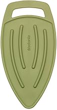 Brabantia Silicone Heat-Resistant Steam Parking Pad Protective Rest Holder for Hot, Ironing Board Saver, Anti Burn Accessory, Calm Green
