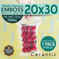 Embossed Vacuum Plastic 20x30 Embossed Vacuum Bag/ 20 x 30 cm, contents 100 pcs
