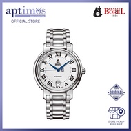 [Aptimos] Ernest Borel Romance GS1856N-251 White Dial Men Automatic Bracelet Watch