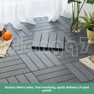 XIANGQ7 Outdoor Interlocking Plastic Wood Floor Tiles Waterproof Anti-Corrosion Garden Patio Balcony