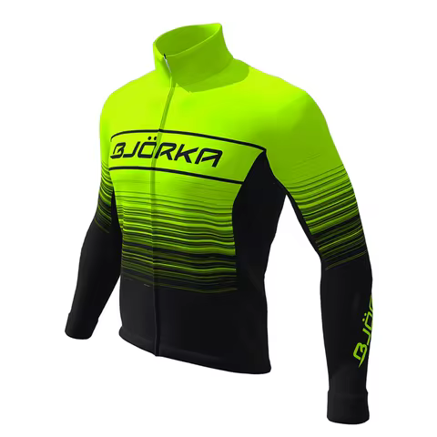 BJORKA Cycling Winter Men's Long Sleeve Jackets Bicycle Maillot Thermal Fleece Jerseys Jaqueta Giacc