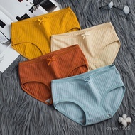 Mid-Waist Urban 100 Cotton Japanese Underwear Women Pure High School Cool Breathable Sexy Ladies Bri
