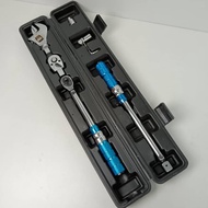 (torque micrometer adjustable drive click wrench Drive Head 7in1 set box socket & spanar tork skru Q