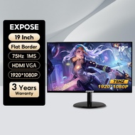 EXPOSE จอคอมพิวเตอร์ 27 นิ้ว จอคอม 165hz monitor 24 นิ้ว จอโค้ง เต็มจอไร้ขอบ จอคอมพิวเตอร์ Ultra HD 