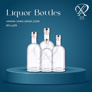 Daxin Liquor Glass Bottle | Premium Toughened Glass 1000ml / 750ml / 500ml / 375ml (HY123TB Series)