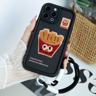 HP New FriedKentang Textured Embroidery Casing Infinix Smart 9 8 Hot 50I 40I Hot 50 Pro Plus Itel P5