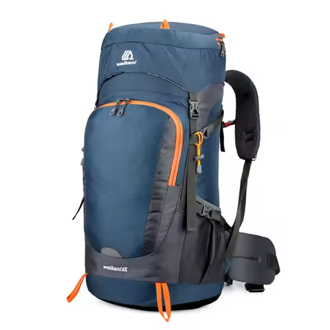 65L Water-resistant Hiking Backpack Outdoor Sport Travel Daypack with Rain Cover for Camping Climbin