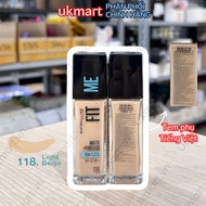 Kem Nền Mịn Nhẹ Kiềm Dầu Fit Me Maybelline New York Matte Poreless Foundation 5ml - 30ml